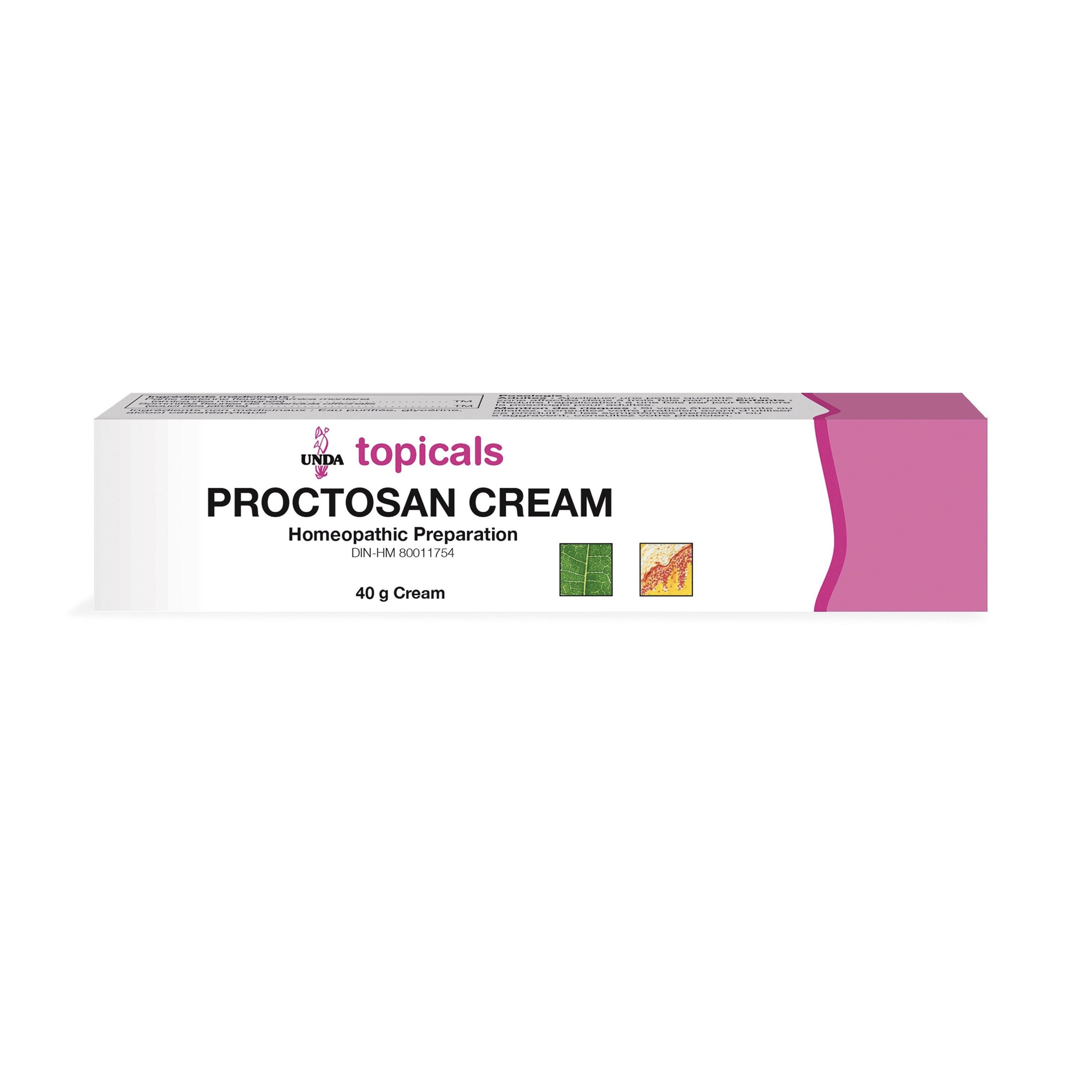 Crème Proctosan - Hémorroïdes - Unda - 40g